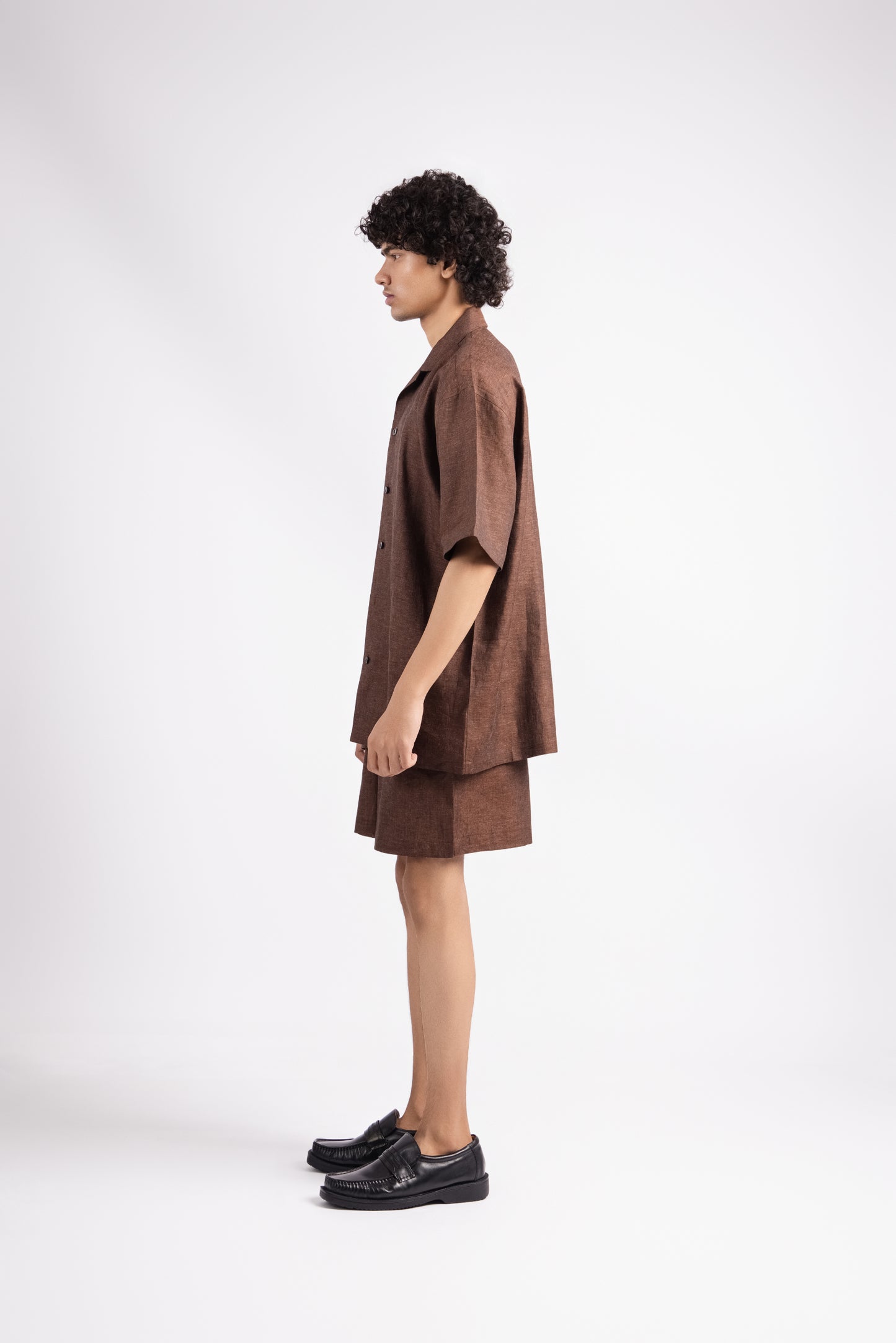 Linen Co-ord Set - Chestnut