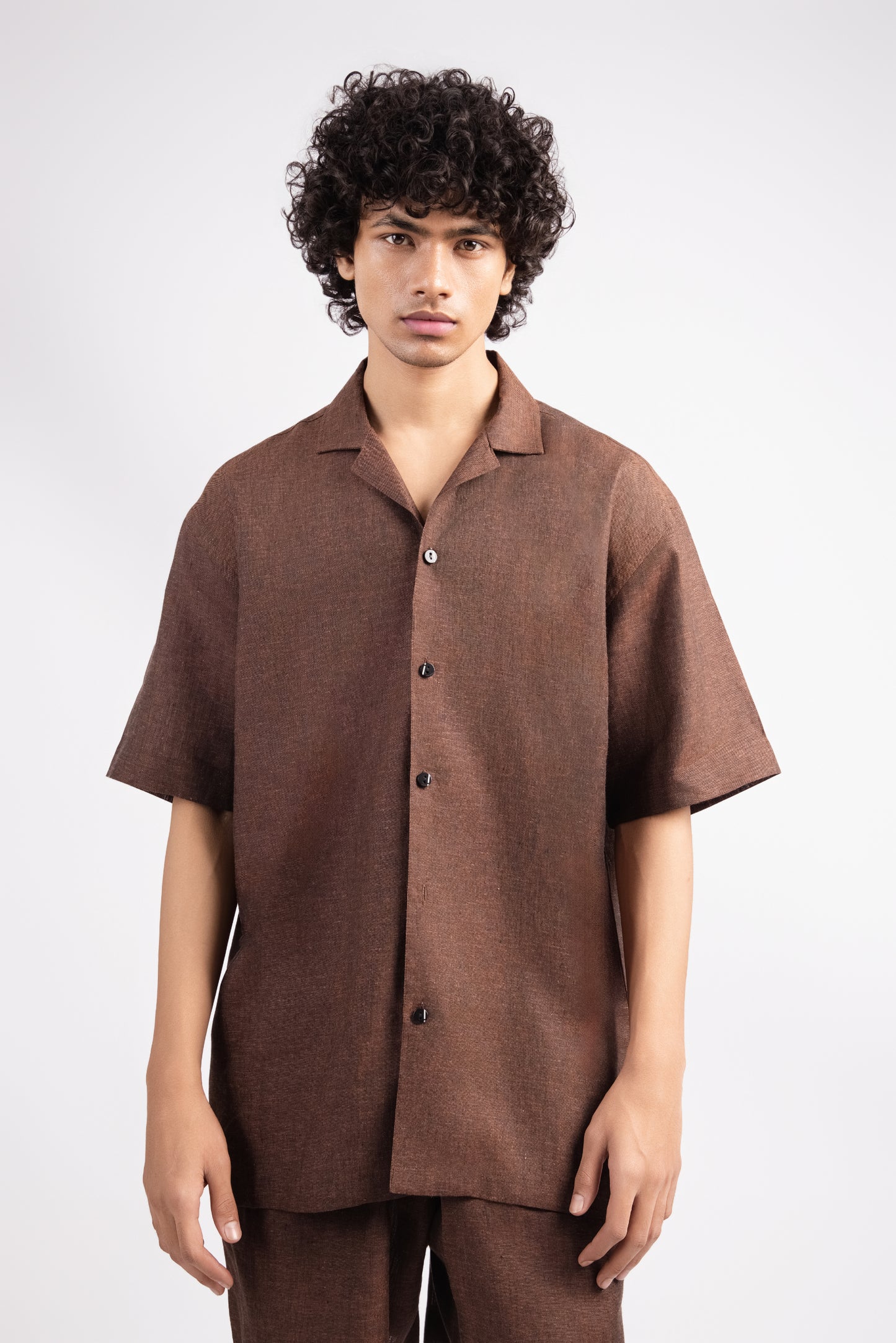 Linen Co-ord Set - Chestnut