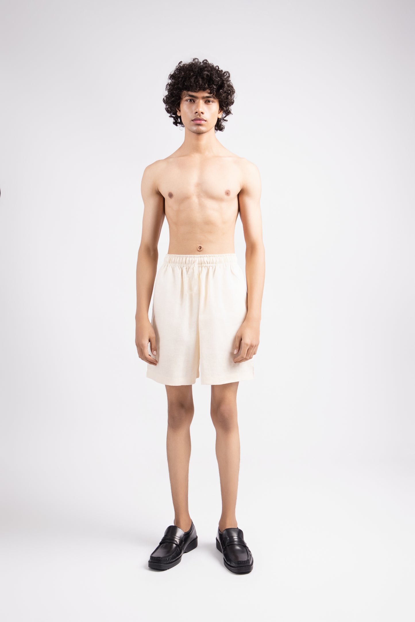 Linen Shorts - Cream