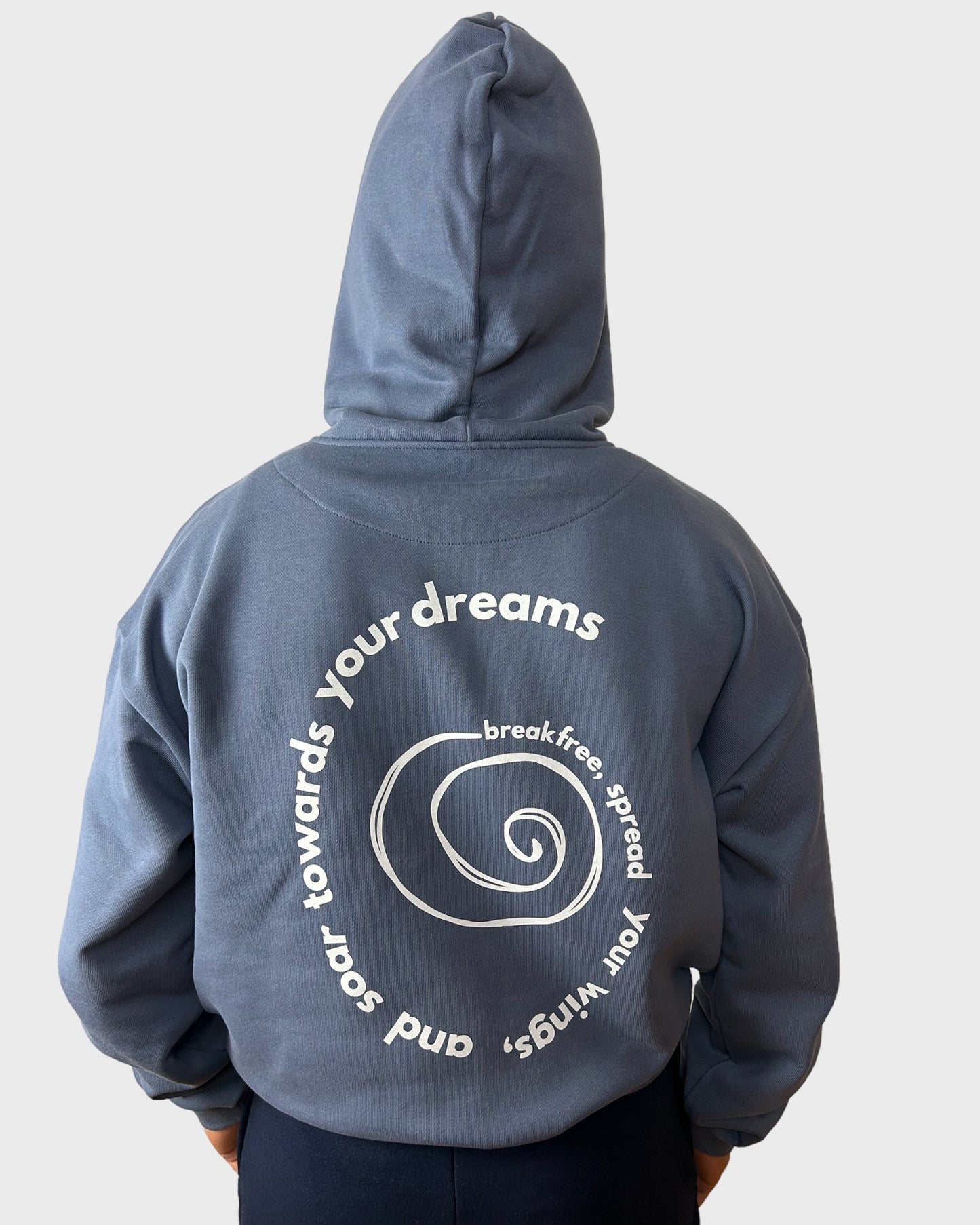 BREAKFREE HOODIE IN RETRO BLUE