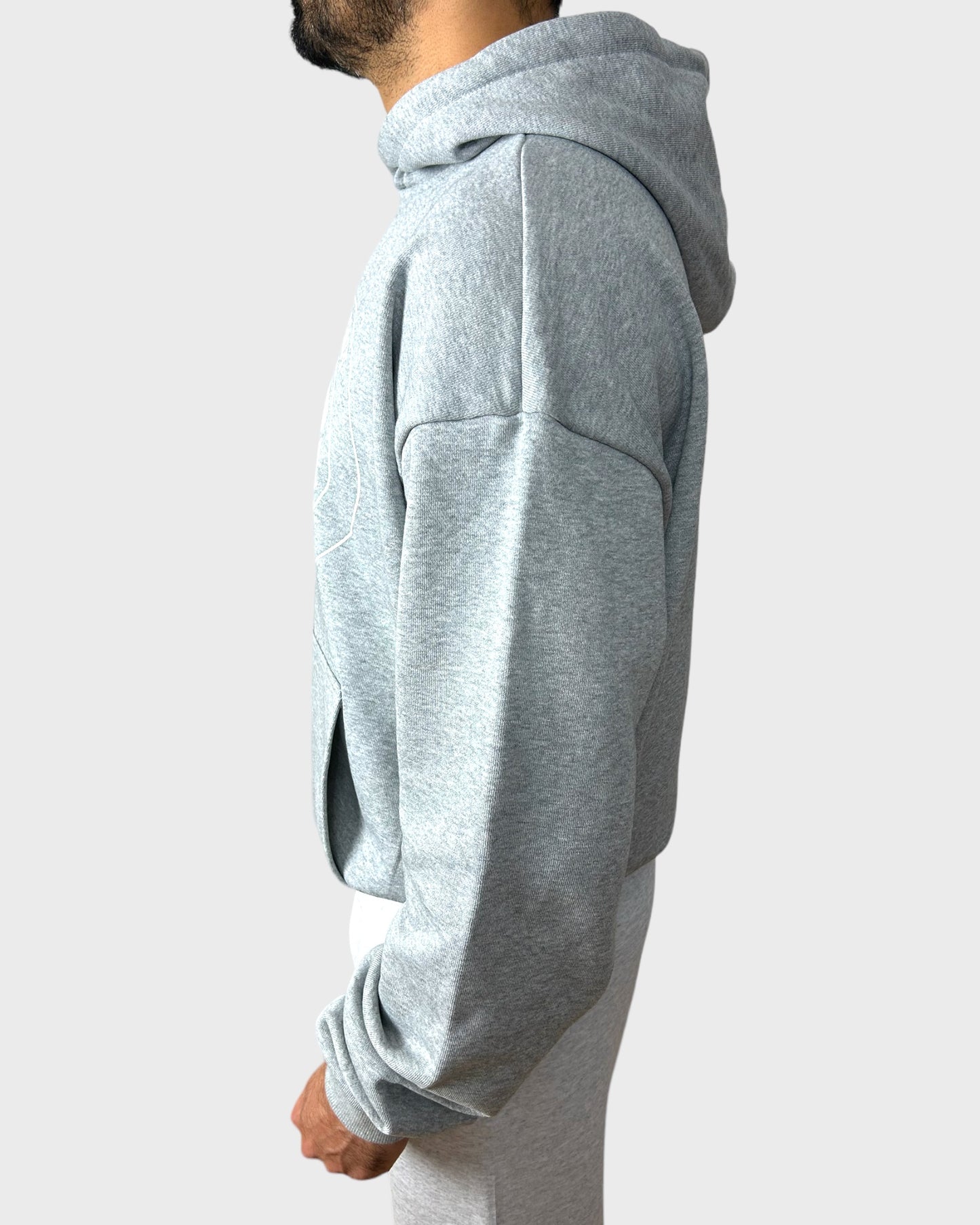 LEGACY HOODIE IN STONE GREY