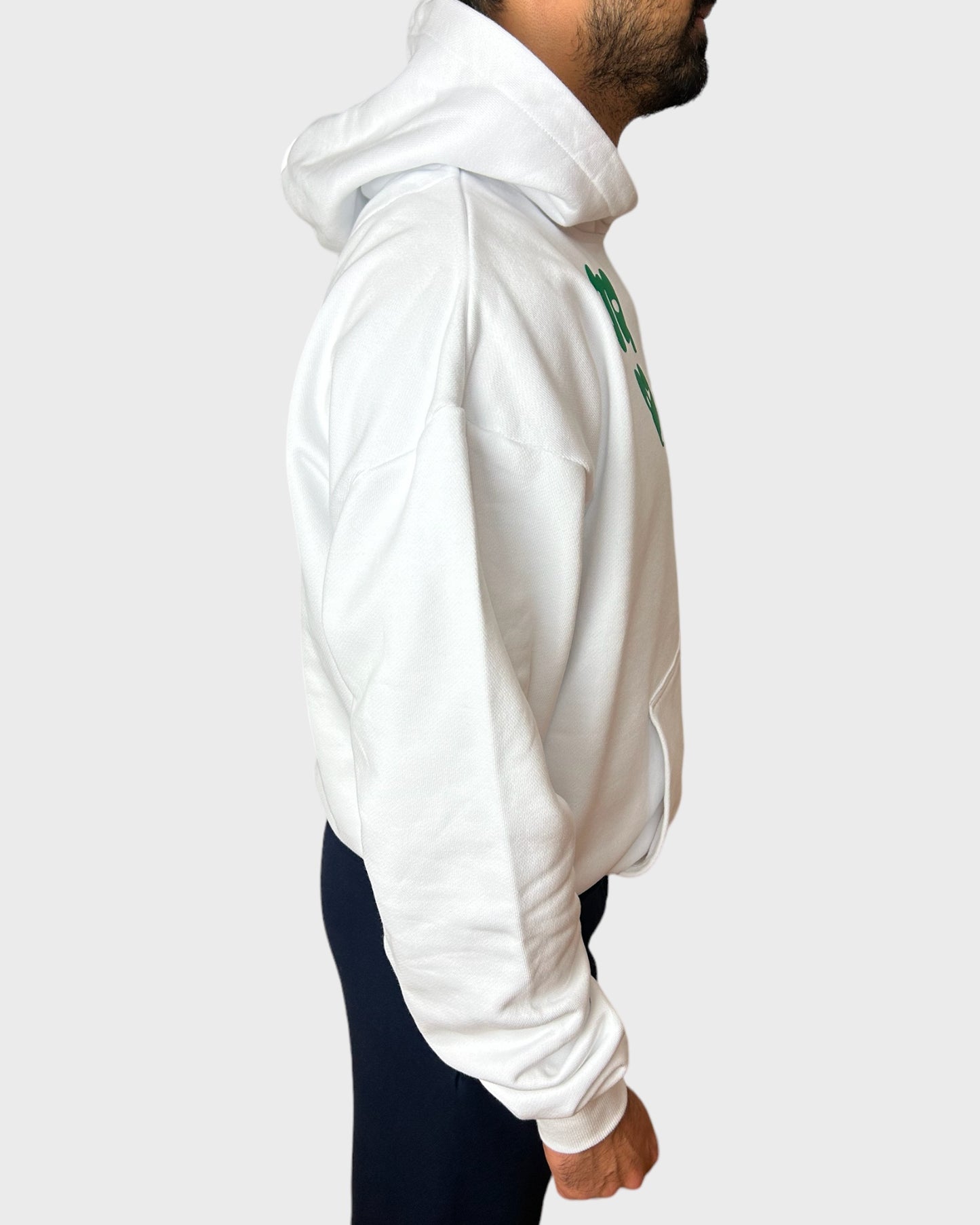 LOGO HOODIE IN WHITE