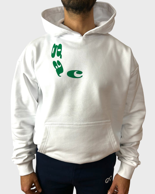 LOGO HOODIE IN WHITE